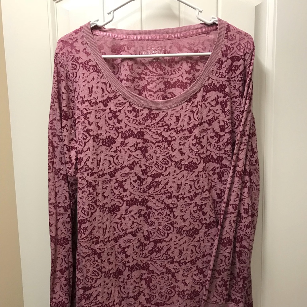 Pale pink top 2x